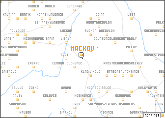 map of Mačkov