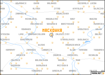 map of Maćkówka