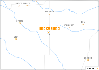 map of Macksburg