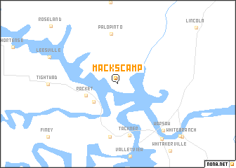map of Macks Camp