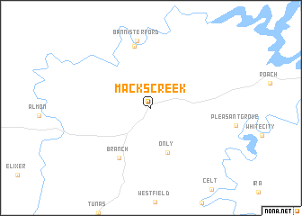 map of Macks Creek