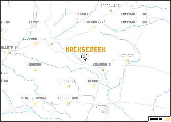 map of Macks Creek