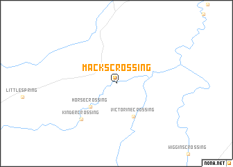 map of Macks Crossing