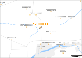 map of Mackville