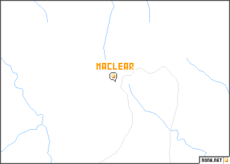 map of Maclear