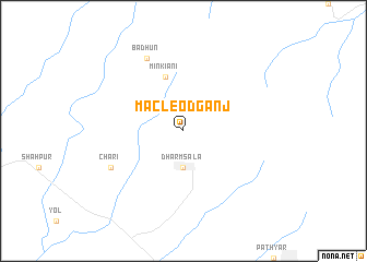 map of Macleodganj