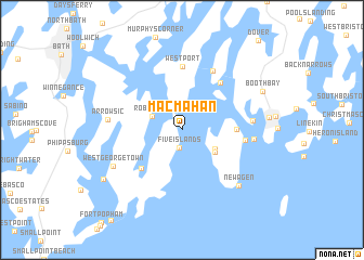map of MacMahan