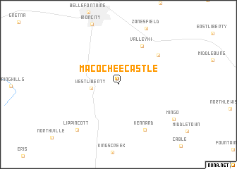map of Macochee Castle