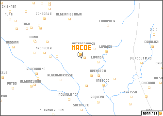 map of Macôe