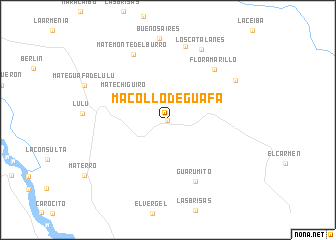 map of Macollo de Guafa