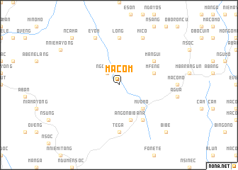 map of Macom