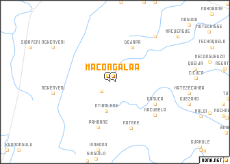 map of Macongala