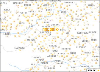 map of Mačonik