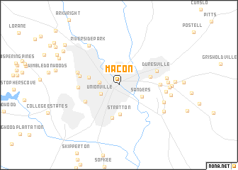 map of Macon