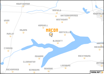 map of Macon