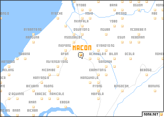 map of Macon