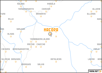 map of Macora