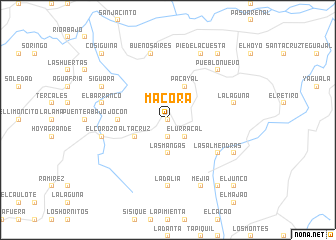 map of Macora