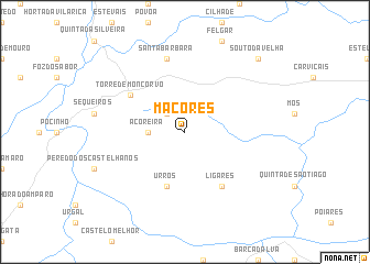 map of Maçores