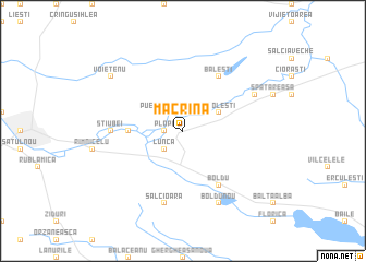 map of Măcrina