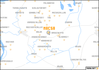 map of Mácsa