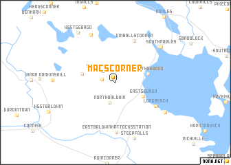 map of Macs Corner