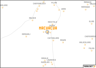 map of Macuácua