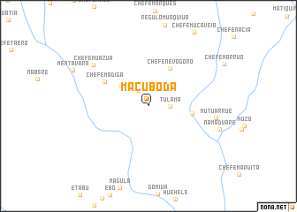 map of Macuboda