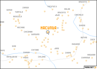 map of Macunda