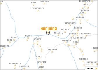 map of Macunda