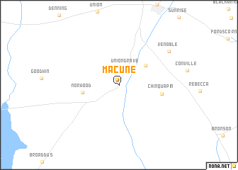 map of Macune