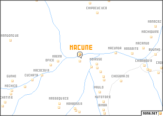 map of Macune