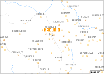 map of Macunio