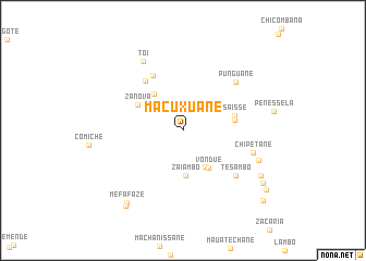 map of Macuxuane