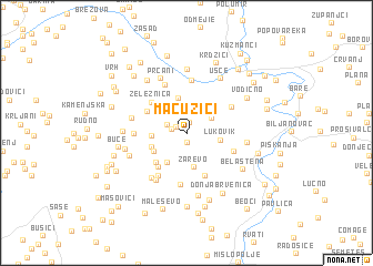 map of Mačužići