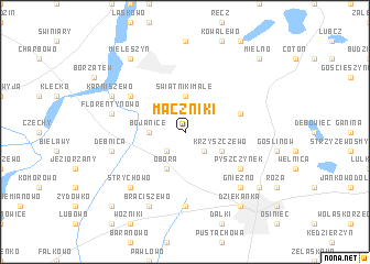 map of Mączniki
