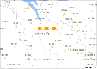 map of Madadabād