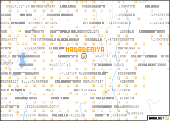 map of Madadeniya