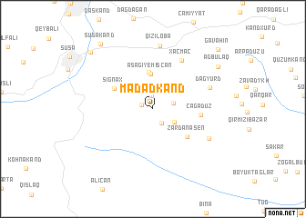 map of Mǝdǝdkǝnd