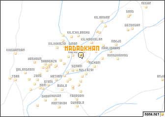 map of Madad Khān