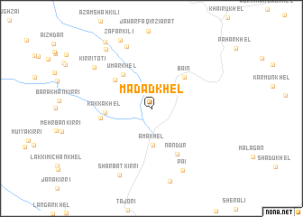 map of Madad Khel