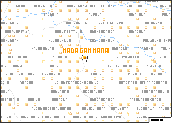 map of Madagammana