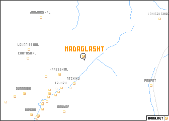 map of Madaglasht