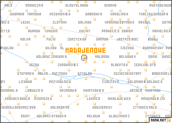 map of Madaje Nowe