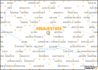 map of Madaje Stare