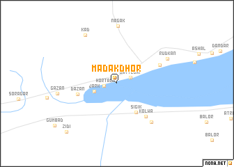 map of Mādak Dhor