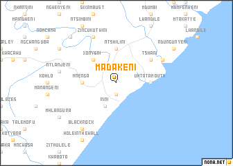 map of Madakeni