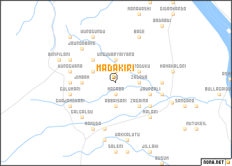 map of Madakiri