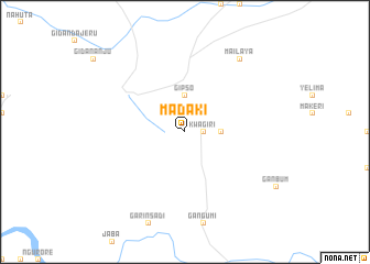 map of Madaki