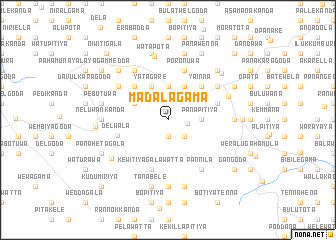 map of Madalagama